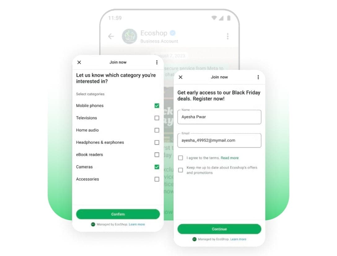 WhatsApp Forms Feature